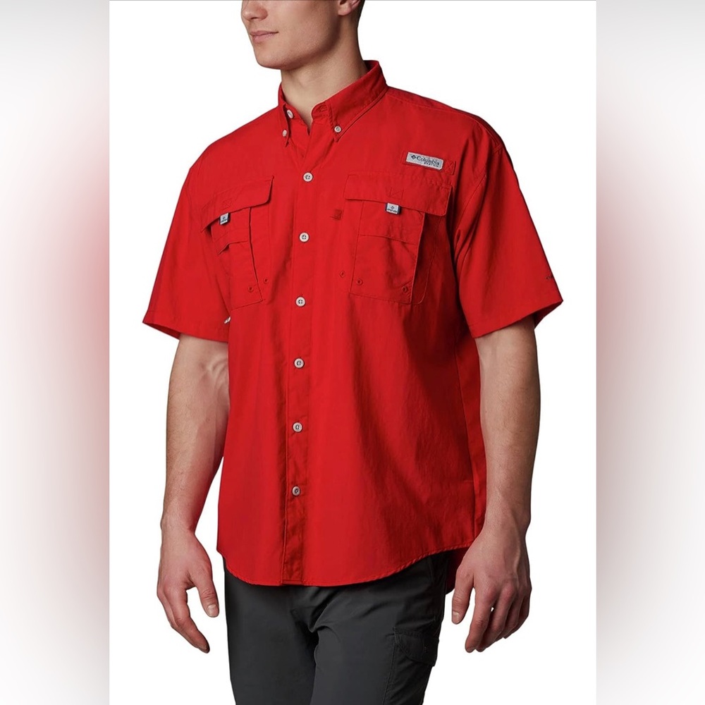 🆕Columbia PFG Bahama II Short Sleeve Outdoor Shirt UPF50 Men's ~ Size Medium